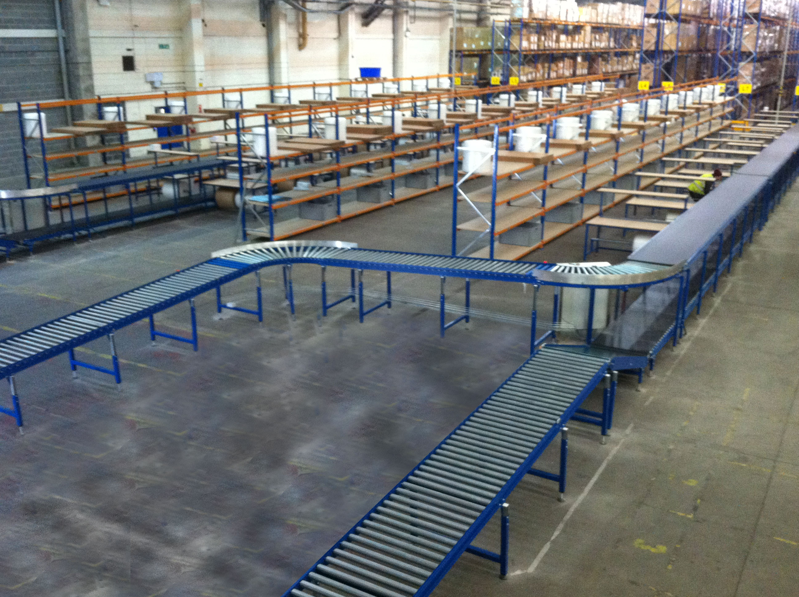 Gravity Roller Conveyors Packing Tables by Spaceguard