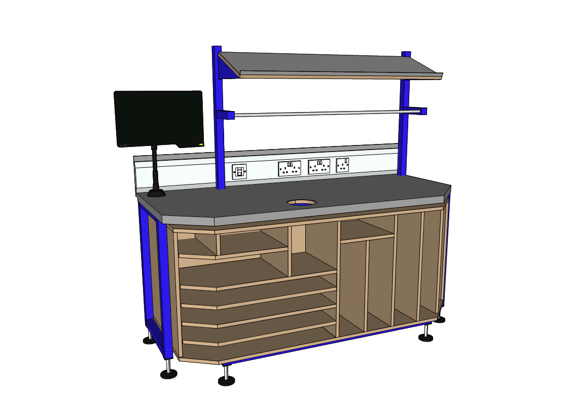 Bespoke Benches Packing Tables by Spaceguard