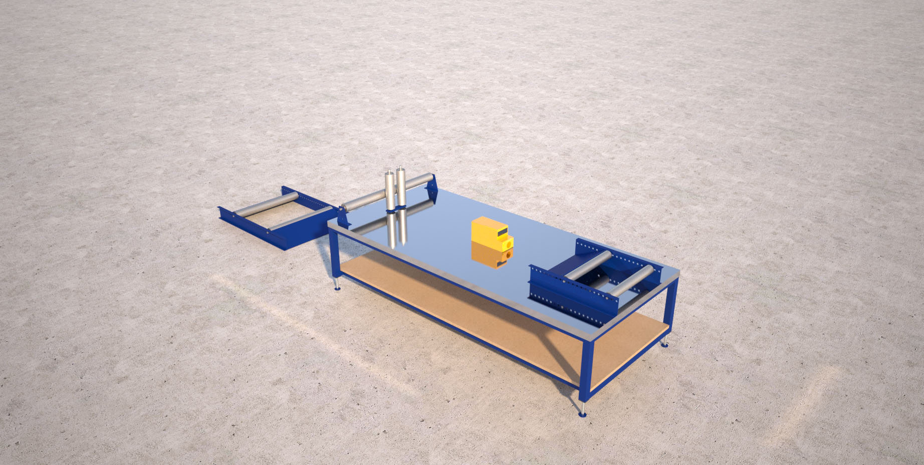 Cable Drum Rollers Packing Tables by Spaceguard