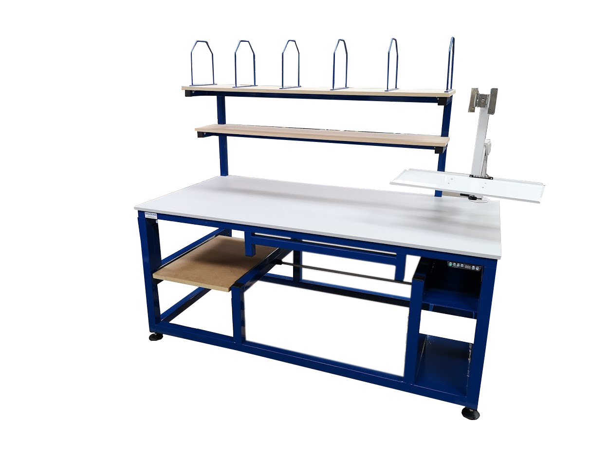 Custom height adjustable workbench