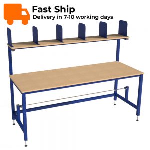 Packing Table with Dividers & Roll Holder