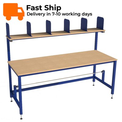 Packing Table with Dividers & Roll Holder