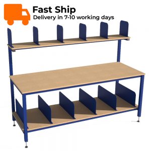 Packing Table with Dividers