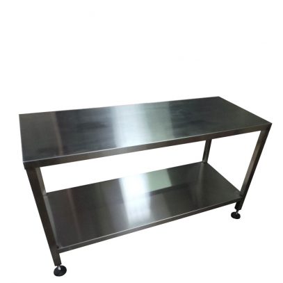 Stainless Steel Bench with Shelf