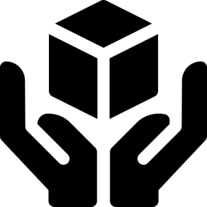 packing hands icon